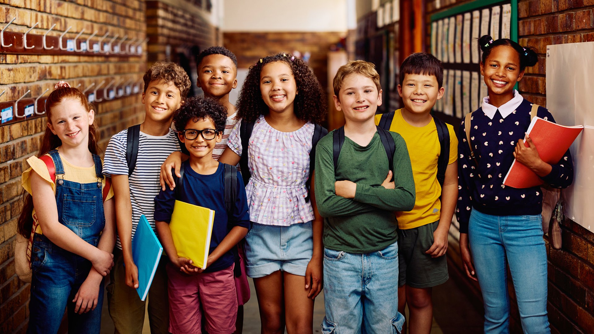 group of elementary school students