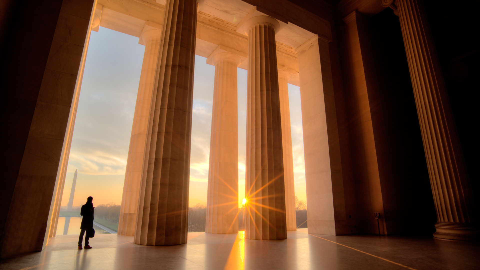 view from lincoln memorial
