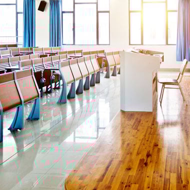 empty classroom